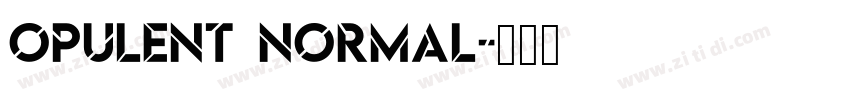 Opulent Normal字体转换
